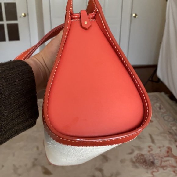 Loro Piana leather trim canvas baguette bag - Picture 10 of 16